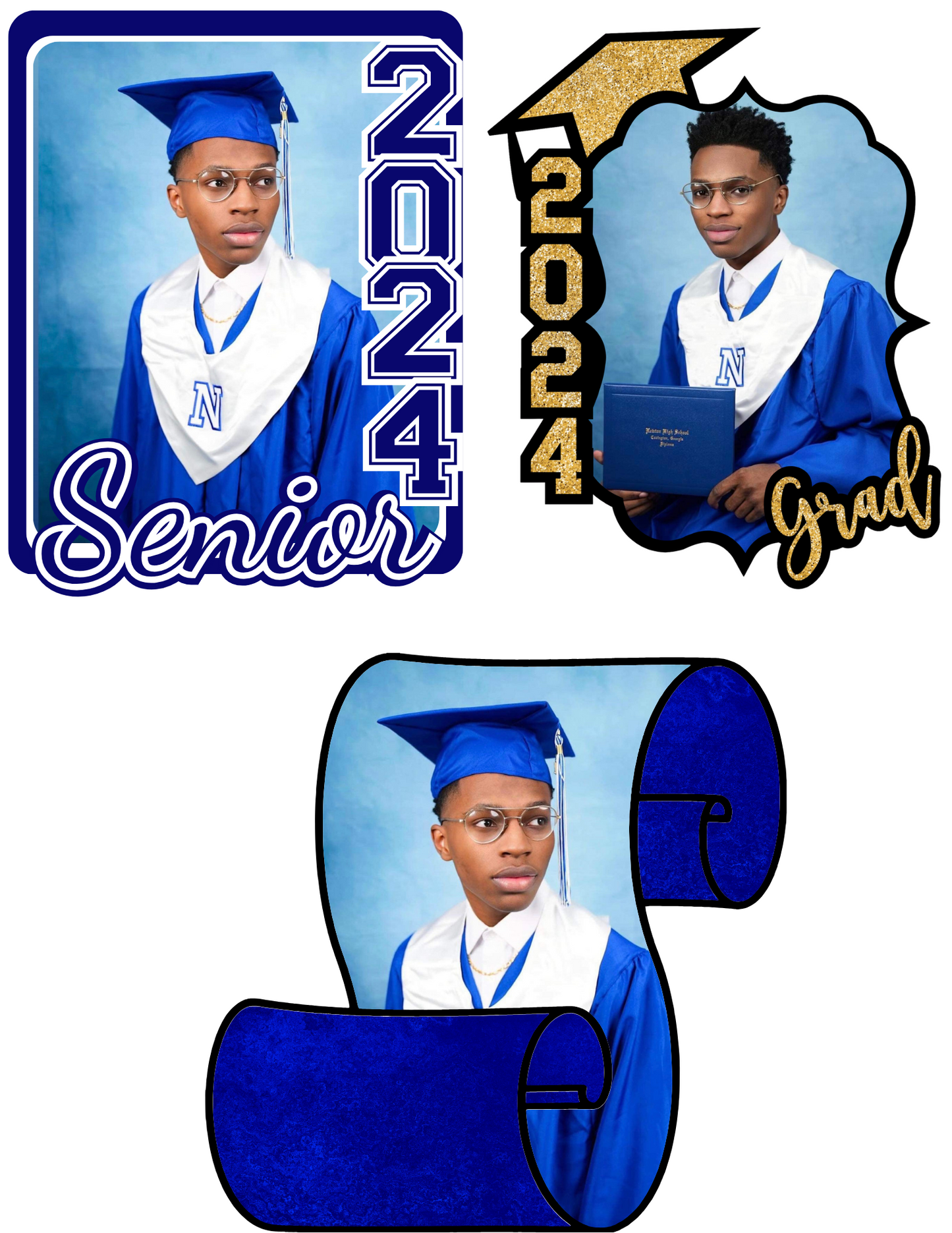10 Graduation Fan Editable Template Bundle