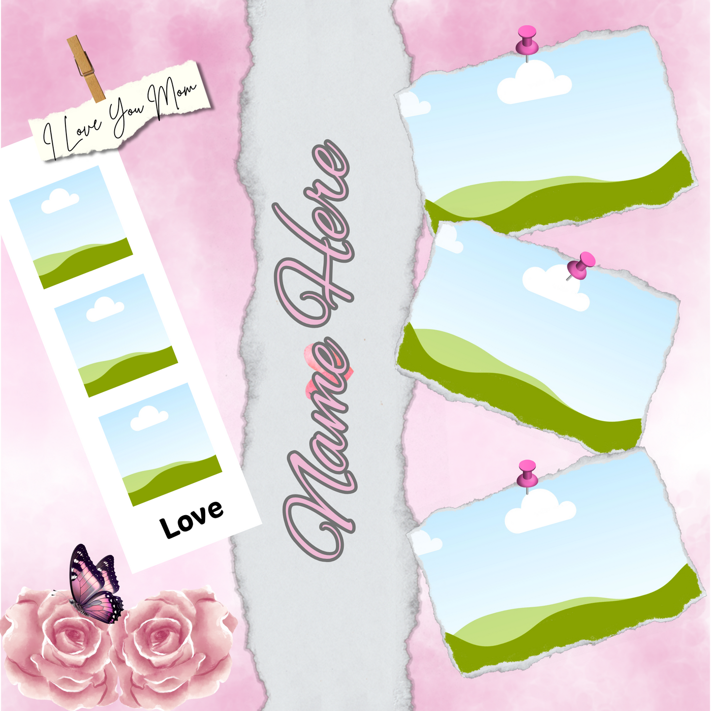 Mother's Day Pillow Template