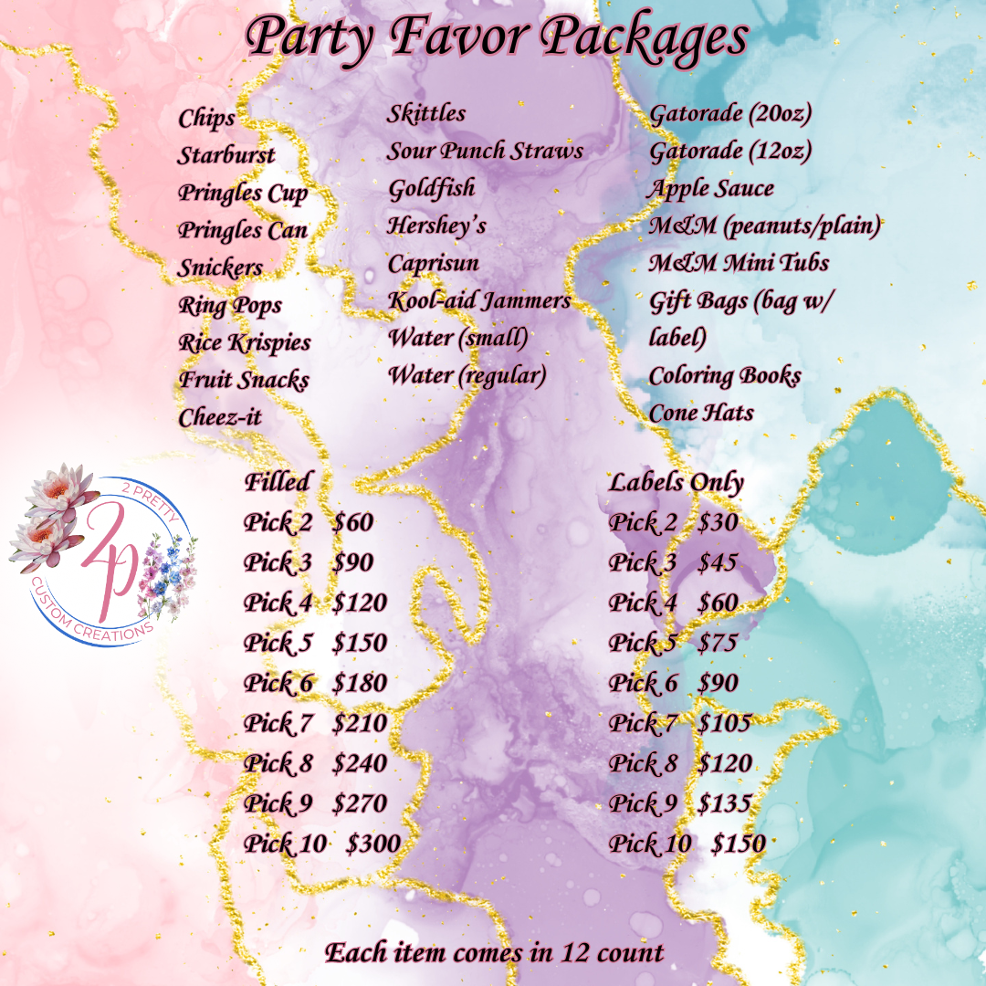 Party Favor Packages