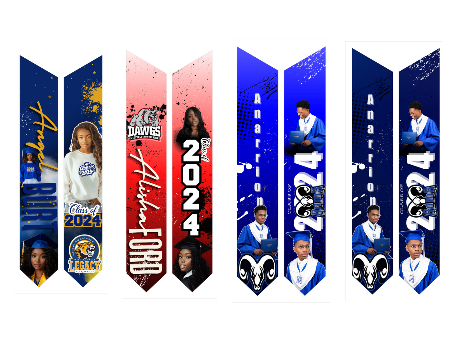 7 Grad Stole Design Templates