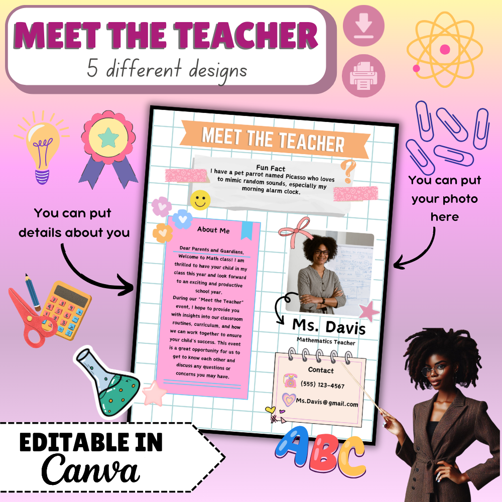 Meet The Teacher Template
