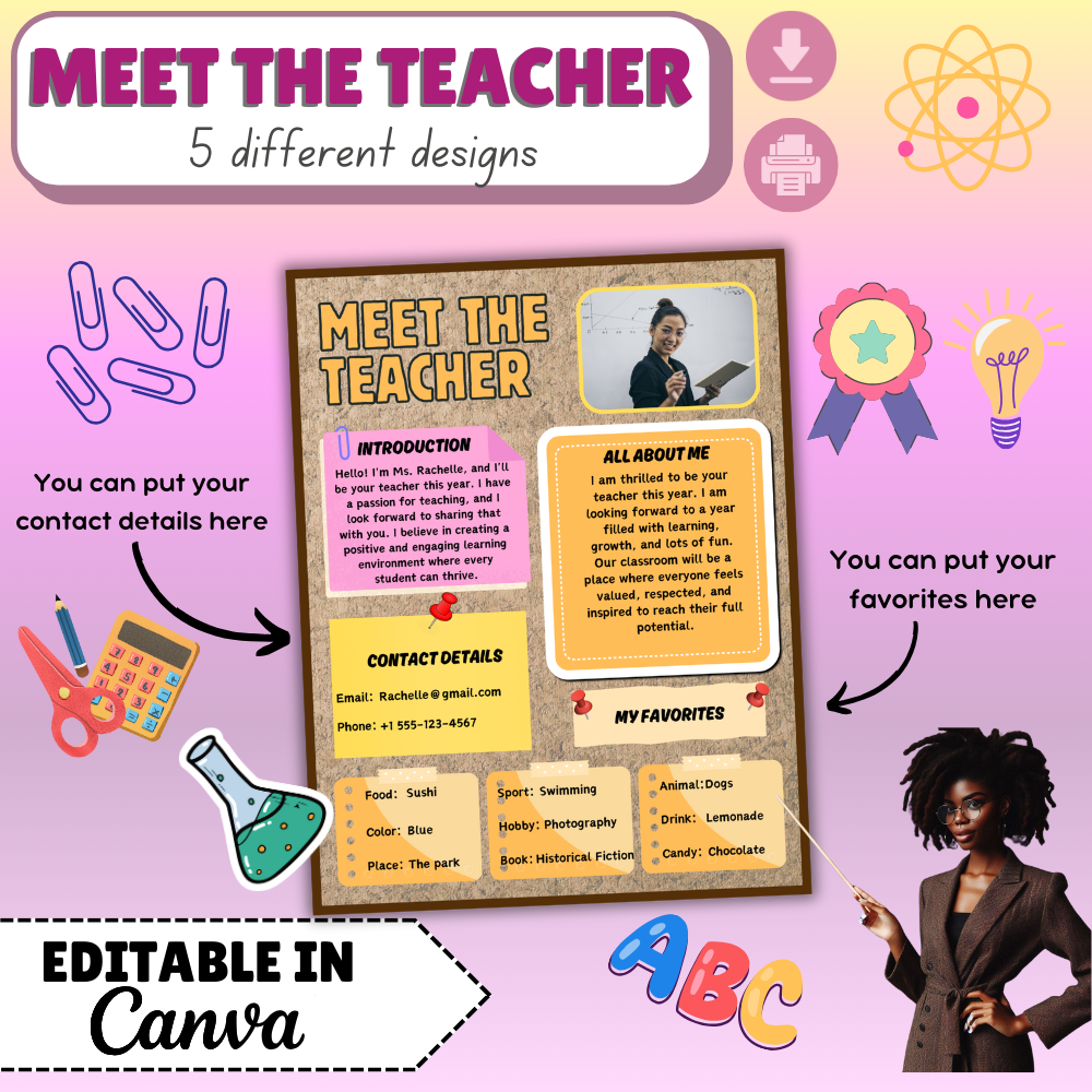 Meet The Teacher Template