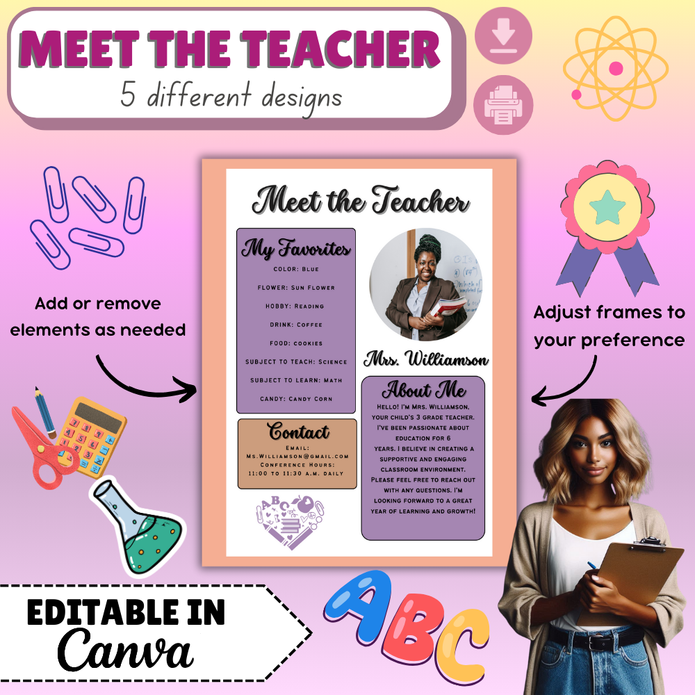 Meet The Teacher Template