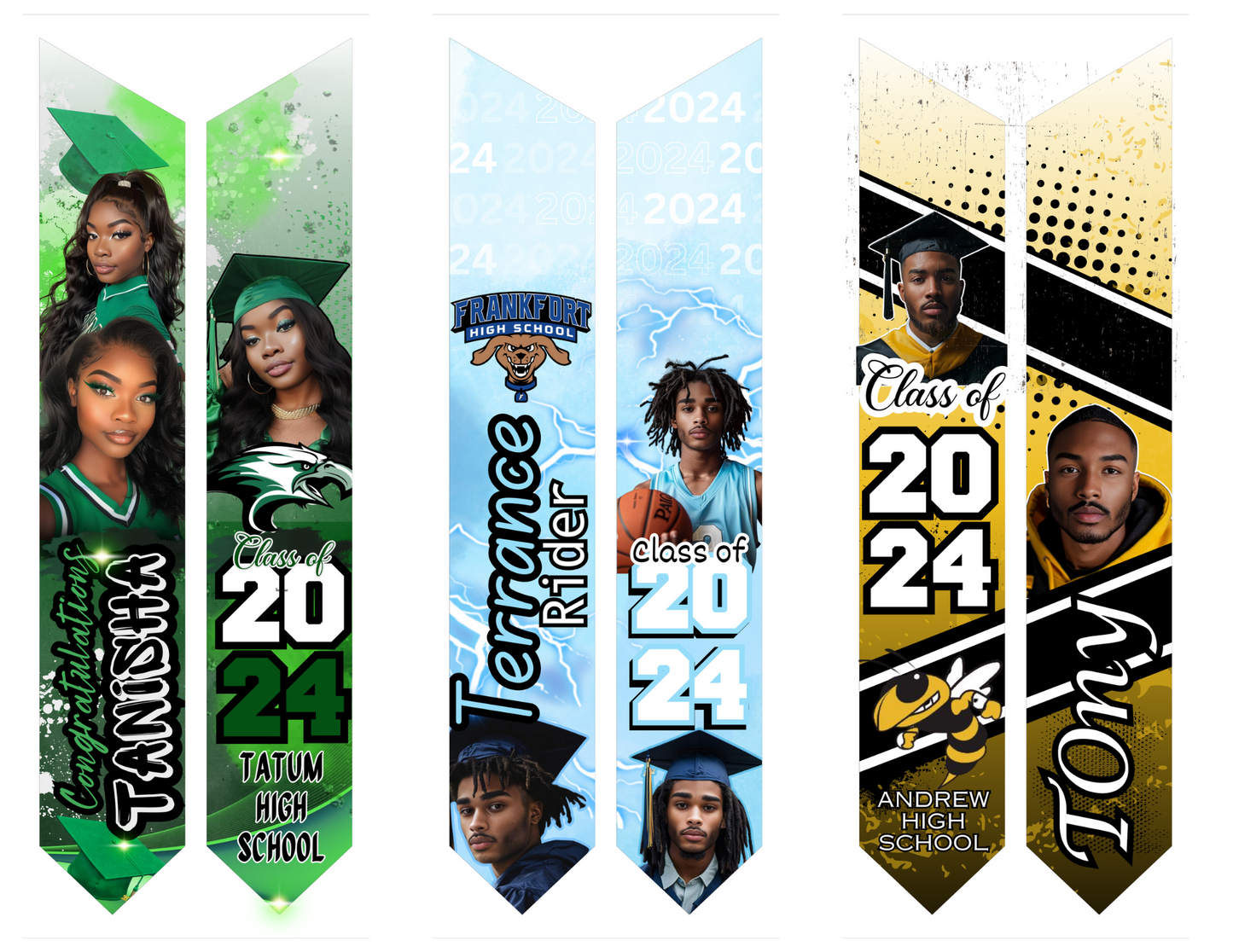 7 Grad Stole Design Templates
